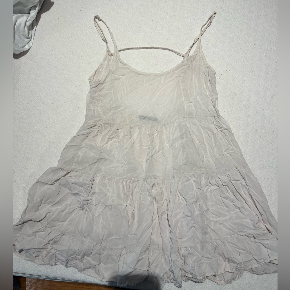 Brandy Melville Loose Open Back Dress Light Pink Small